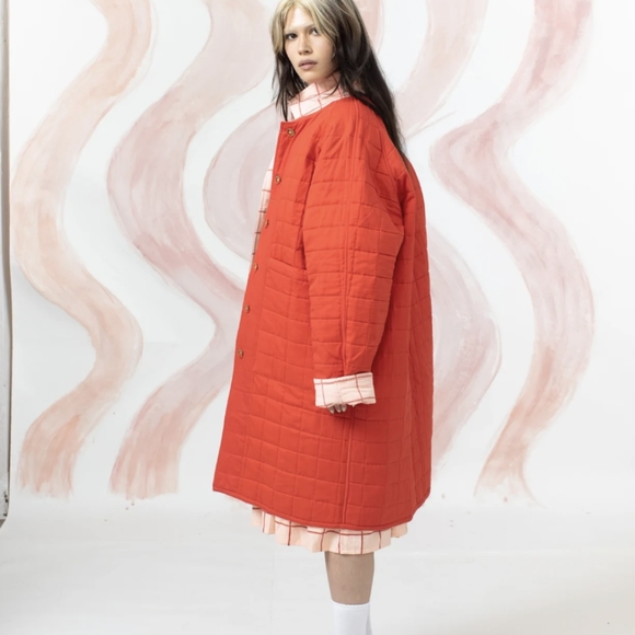 *new* Maggie Jayne reversible organic cotton quilt coat - Picture 6 of 6